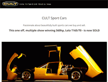 Tablet Screenshot of cultsportscars.com